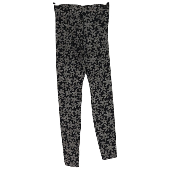 Nike Athletic Legging Black Daisy Floral High Rise Pull On Workout XS - Picture 4 of 7
